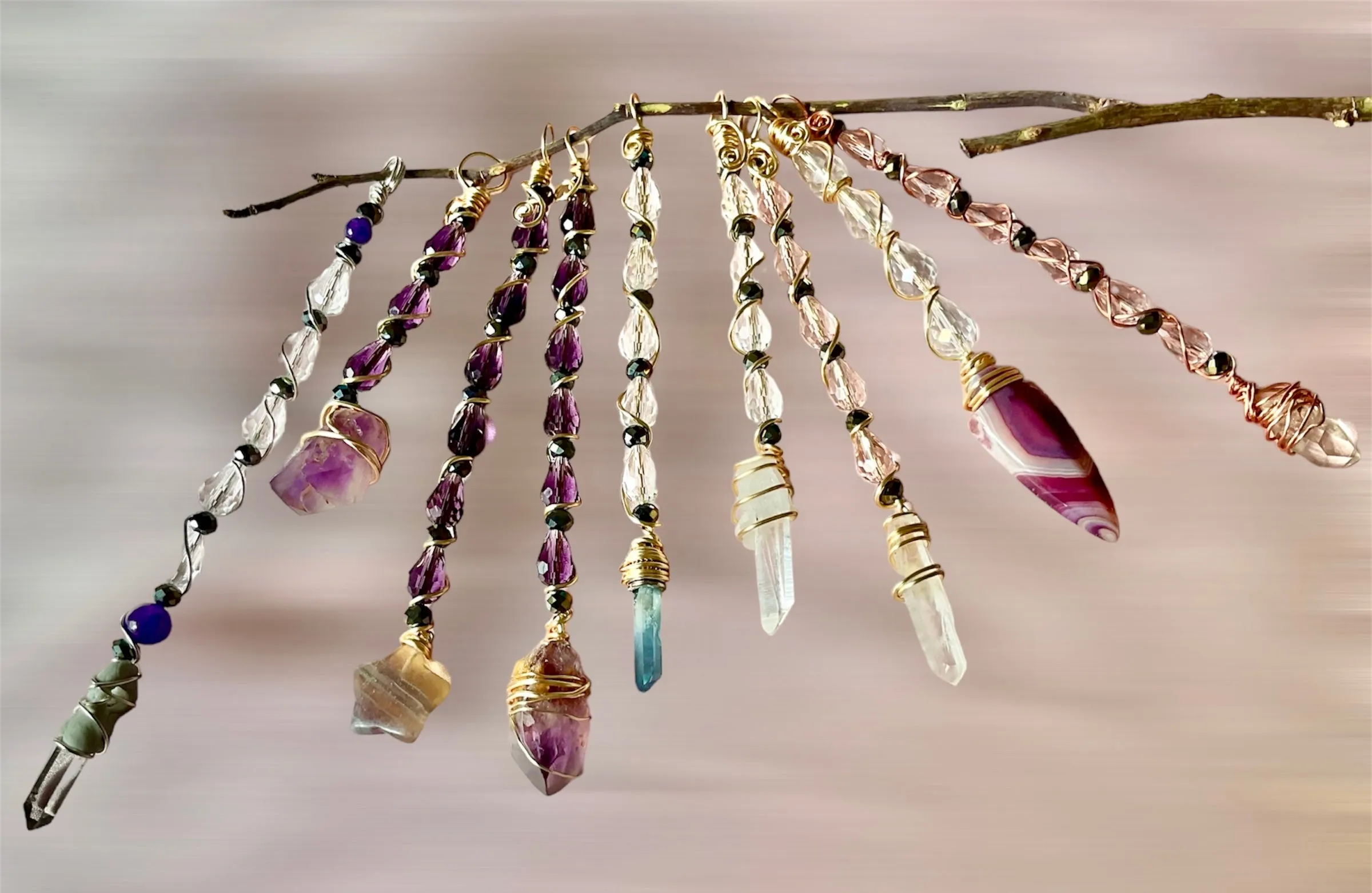 Mini Crystal Magic Wands/Pendants