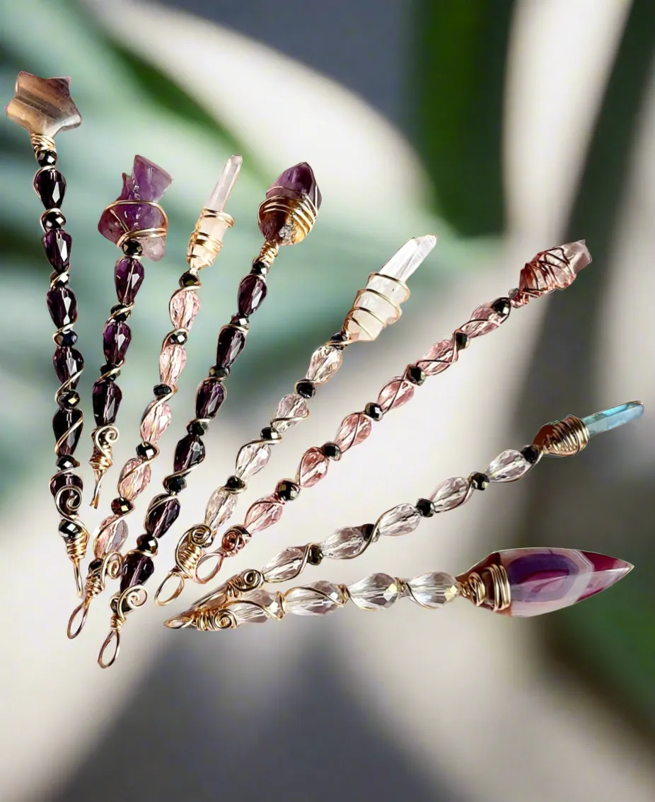 Mini Crystal Magic Wands/Pendants