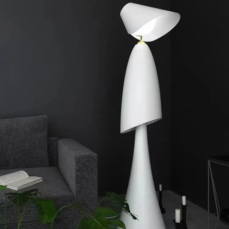 Modern Minimalist Human-Shaped Iron Glass 1-Light Standing Floor Lamp