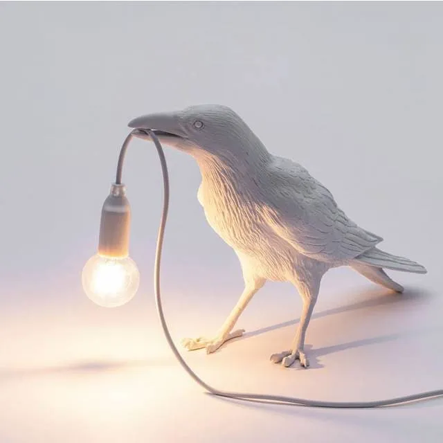 Modern Resin Bird Desk Lamp