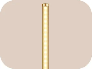 Modern Slim Dimmable LED Corner Floor Lamp, Gold-HFLCB1A