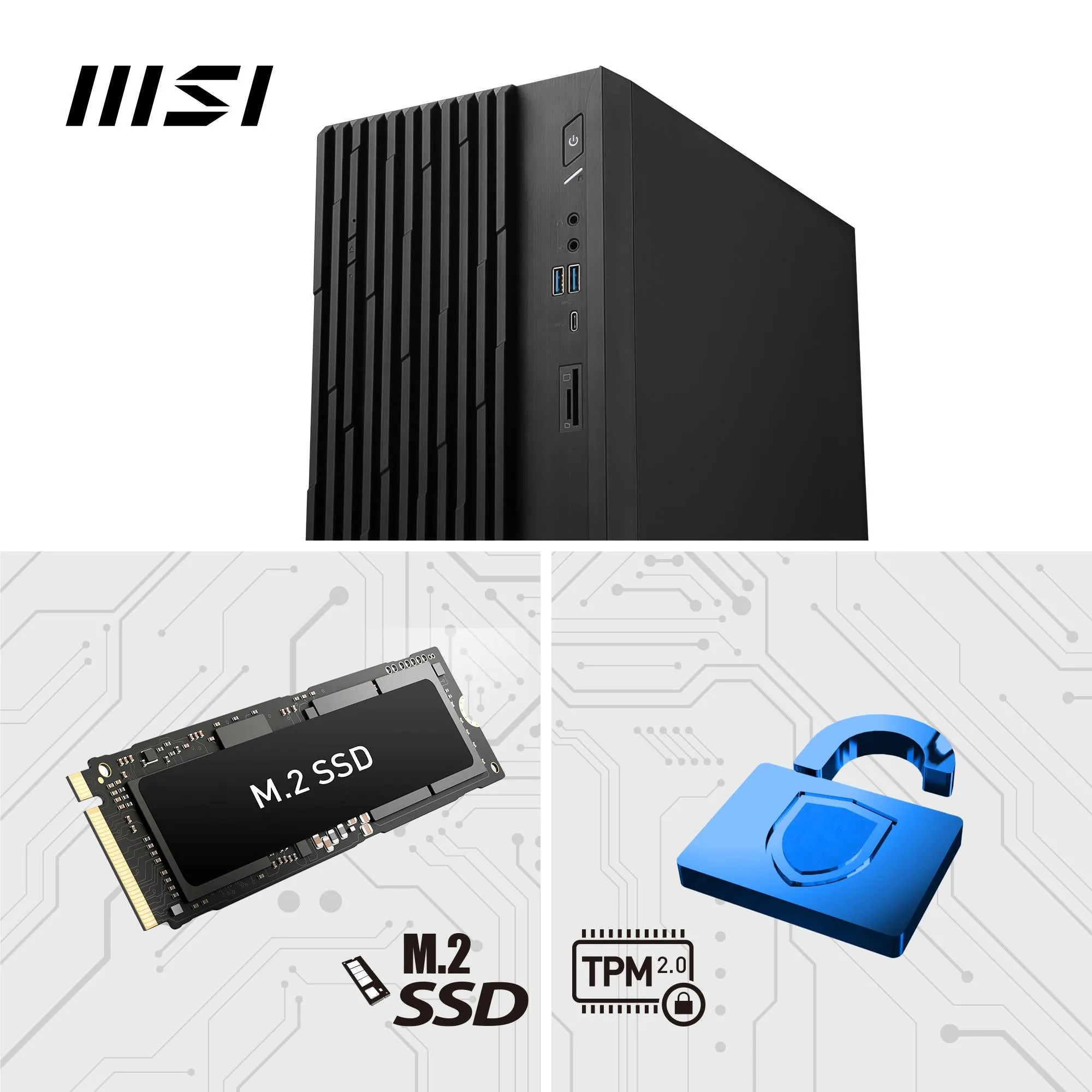 MSI PRO DP180 Lifestyle Desktop Tower (14th Gen Intel i7)[1TB]