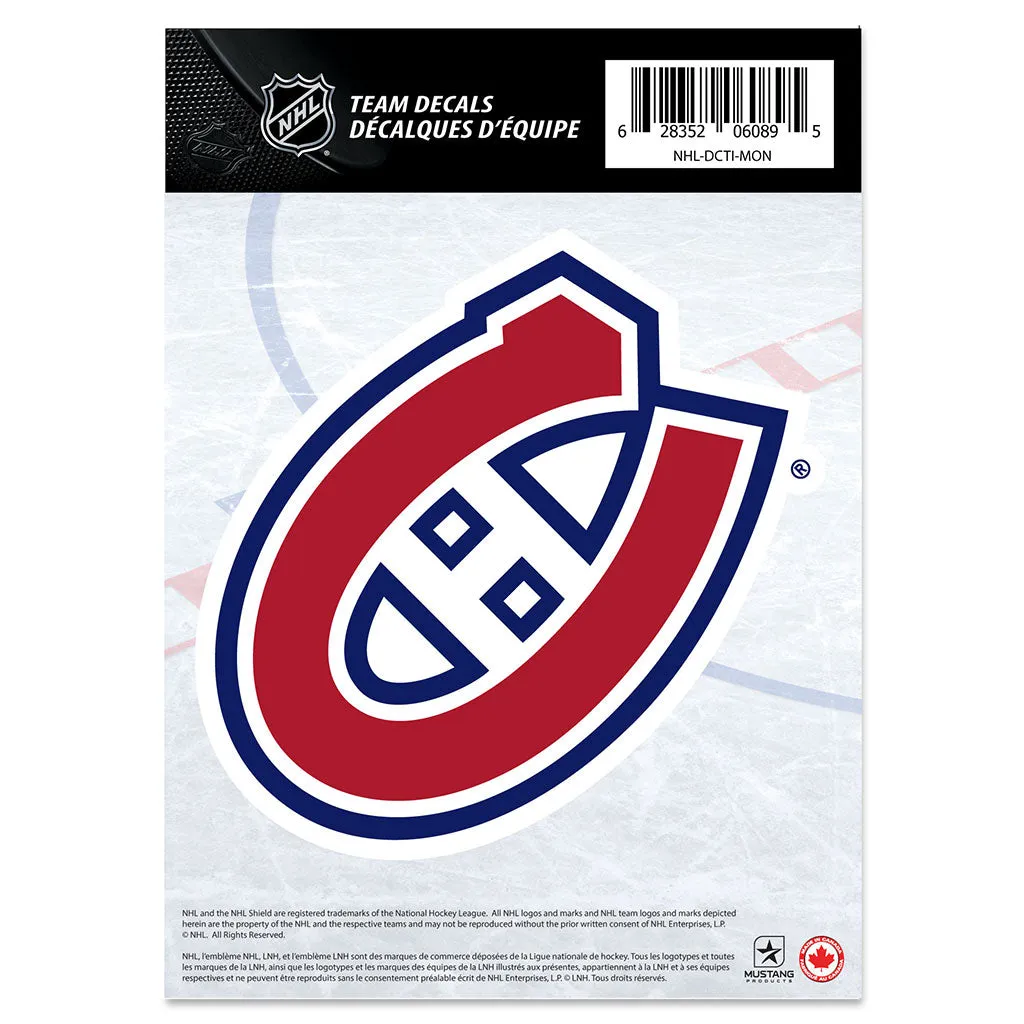 Mustang NHL Montreal Canadiens 5 X 7 Team Crest Decal