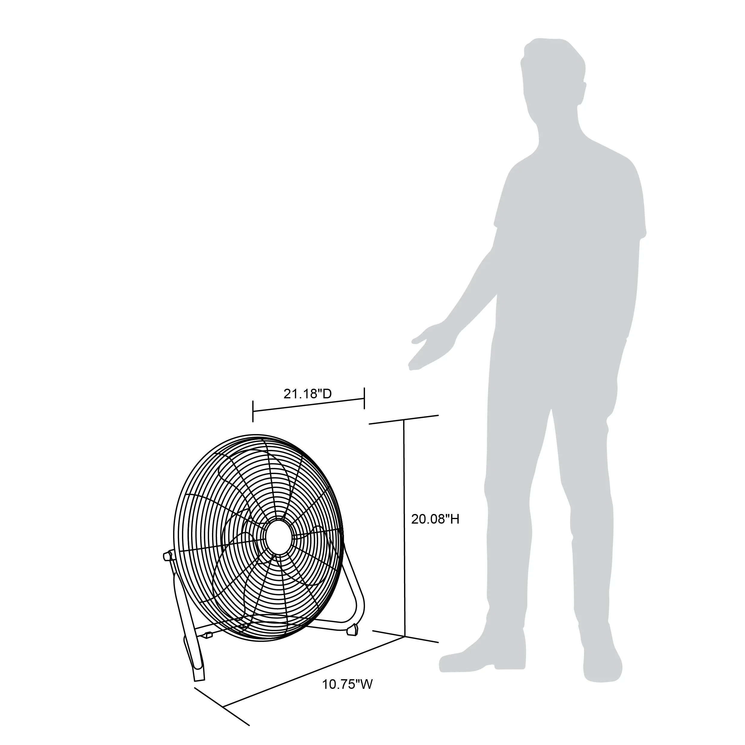 Newair® 18" Portable Floor Fan