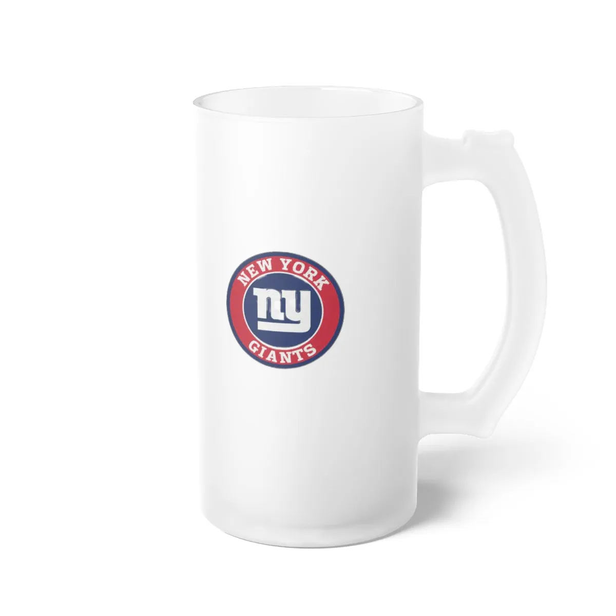 NY Giants Frosted Glass Beer Mug