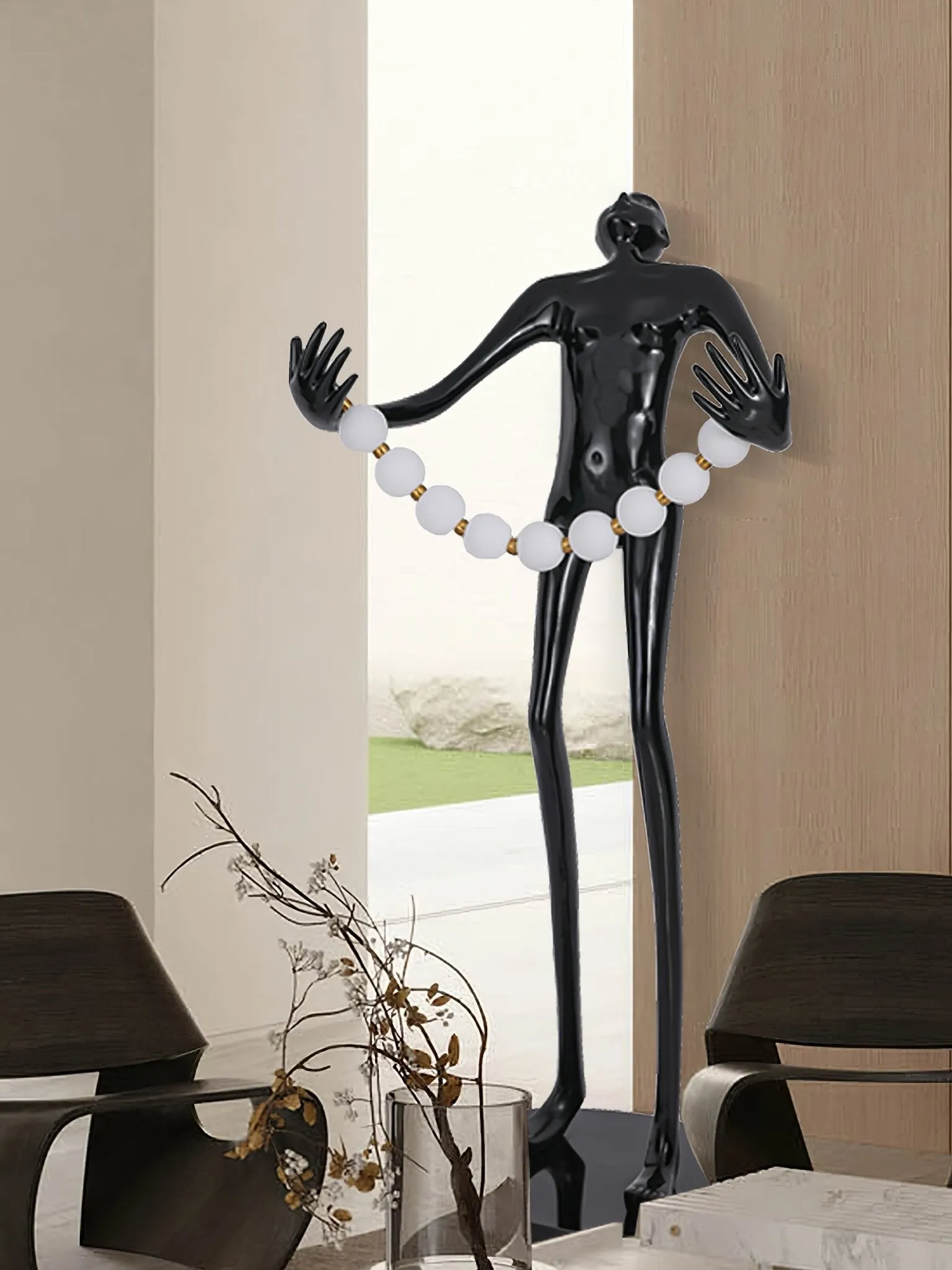 Orb Juggler Sculpture Floor Lamp