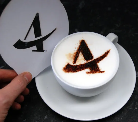 Personalised Logo Coffee Stencil