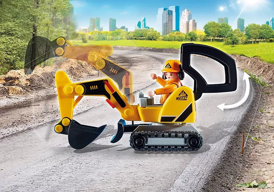 Playmobil City Action Road Works Construction Zone Promo Pack 71045