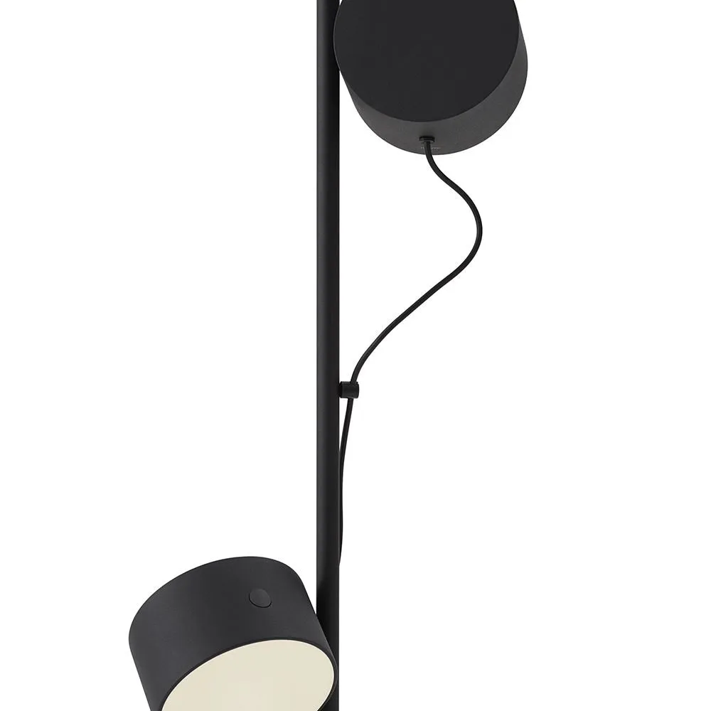 Post floor lamp