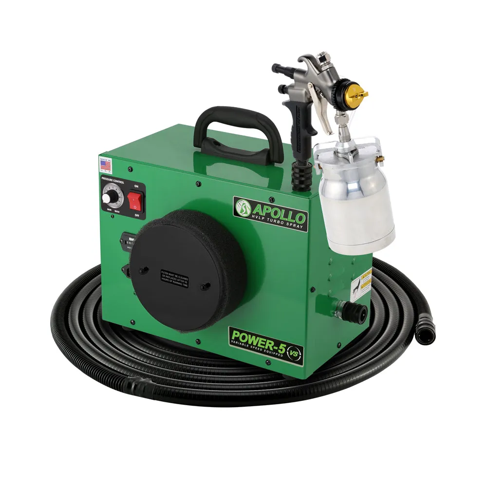 Power-5 VS™ |  Apollo HVLP Turbo Spray TrueHVLP™with A7700 Spray Gun