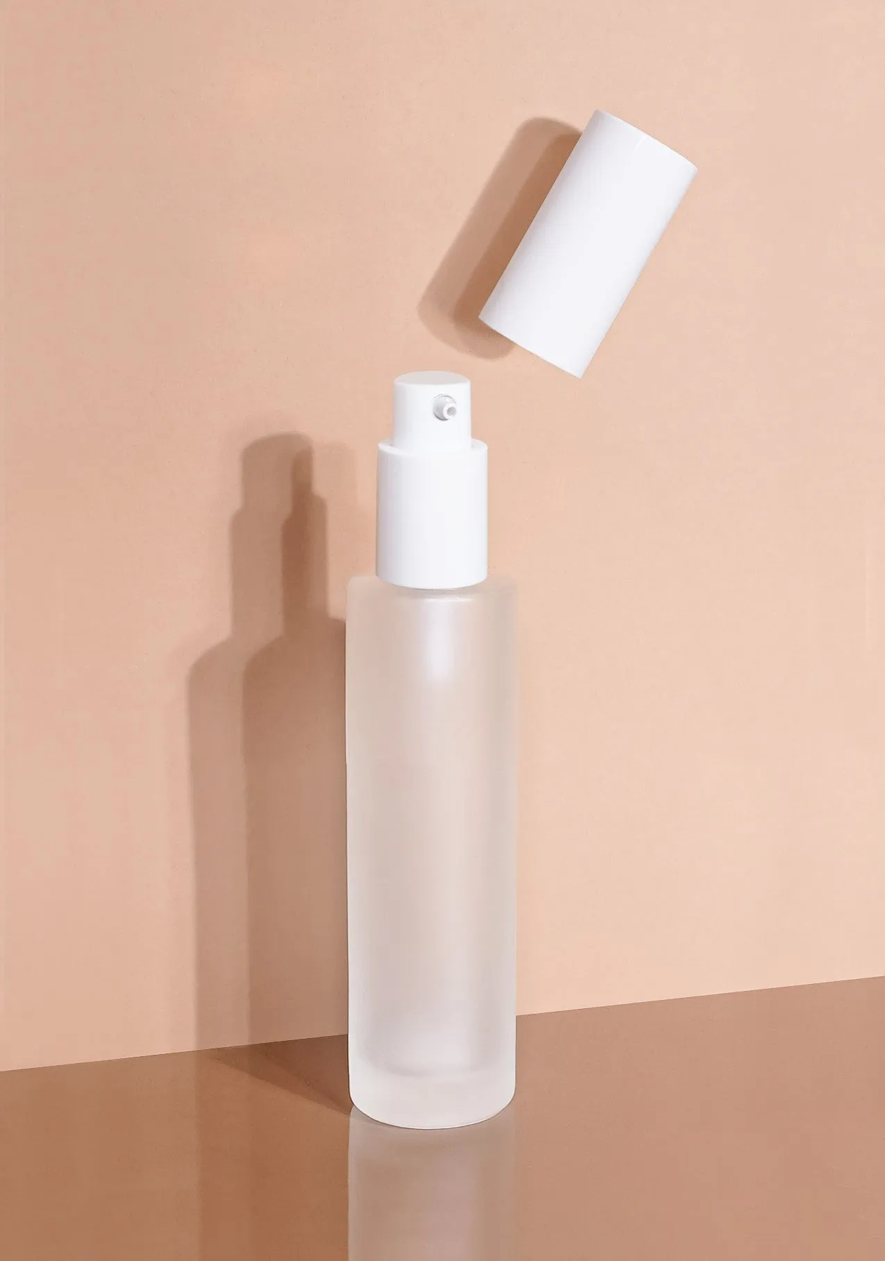 Princi Glass Bottle | Frost | Pump Cap