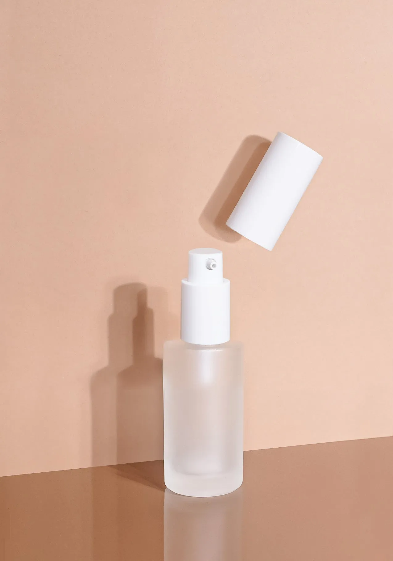 Princi Glass Bottle | Frost | Pump Cap