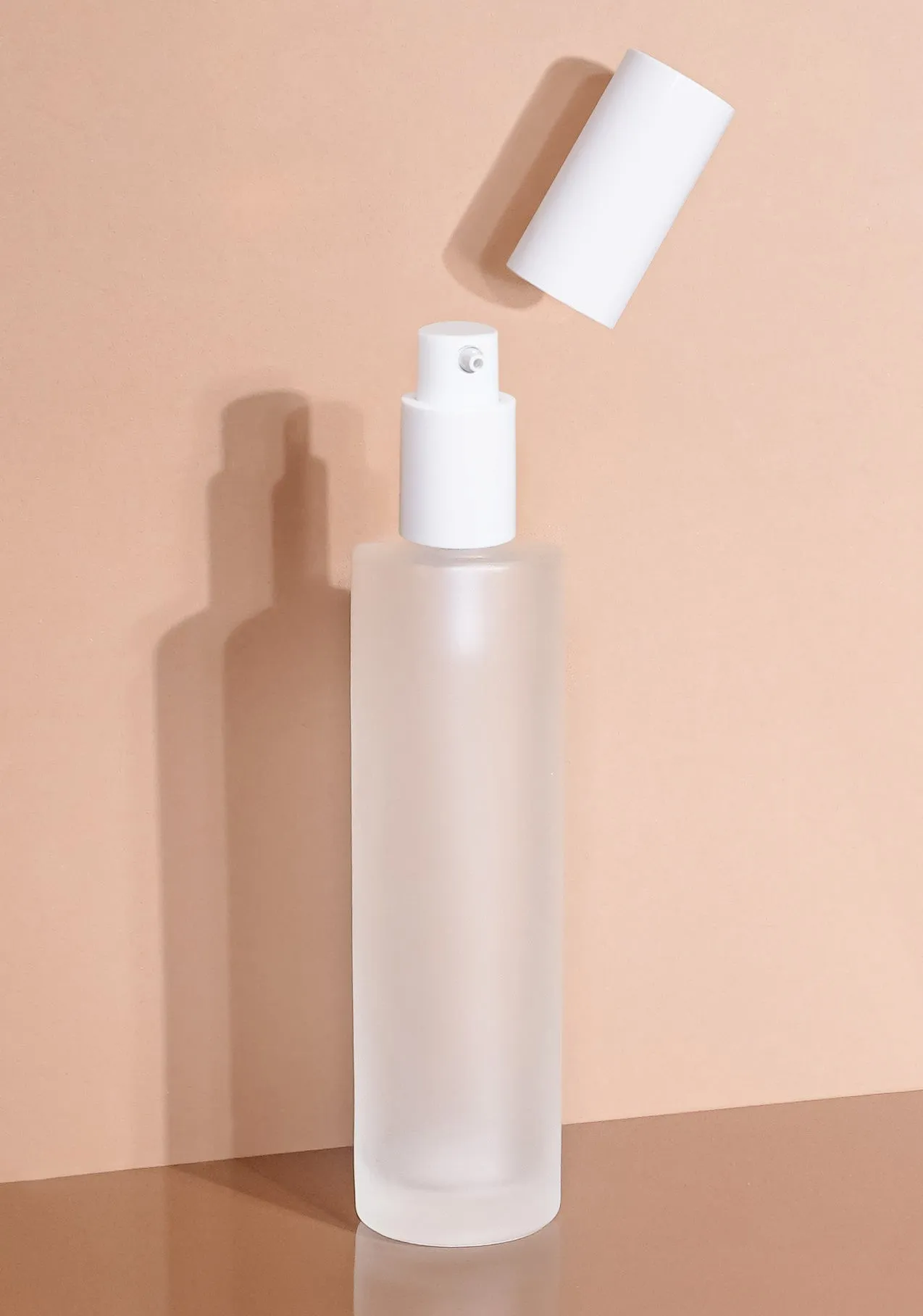 Princi Glass Bottle | Frost | Pump Cap