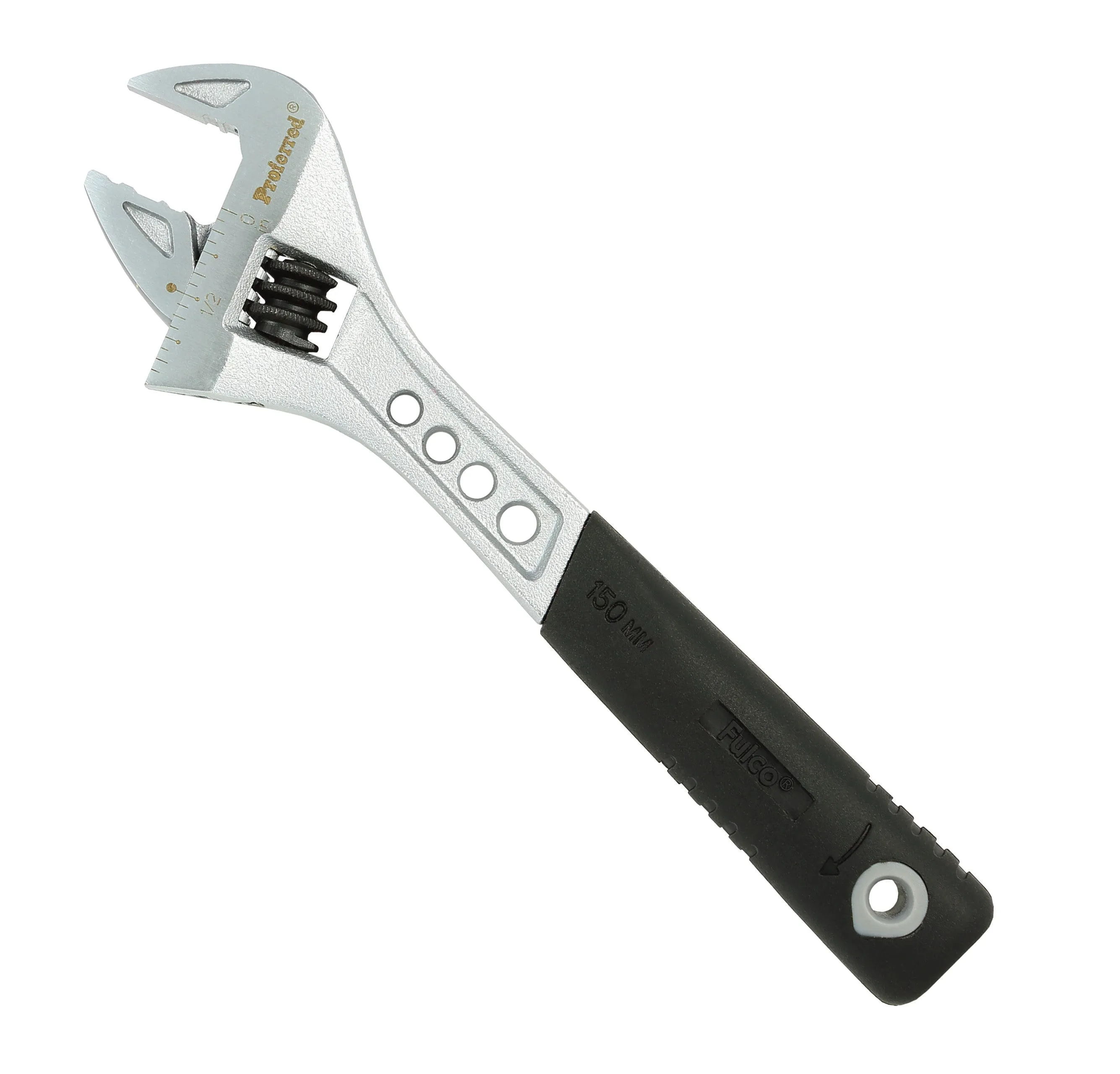 PROFERRED TIGER PAW ADJUSTABLE WRENCH W/ PADDED HANDLE - 12" MATTE