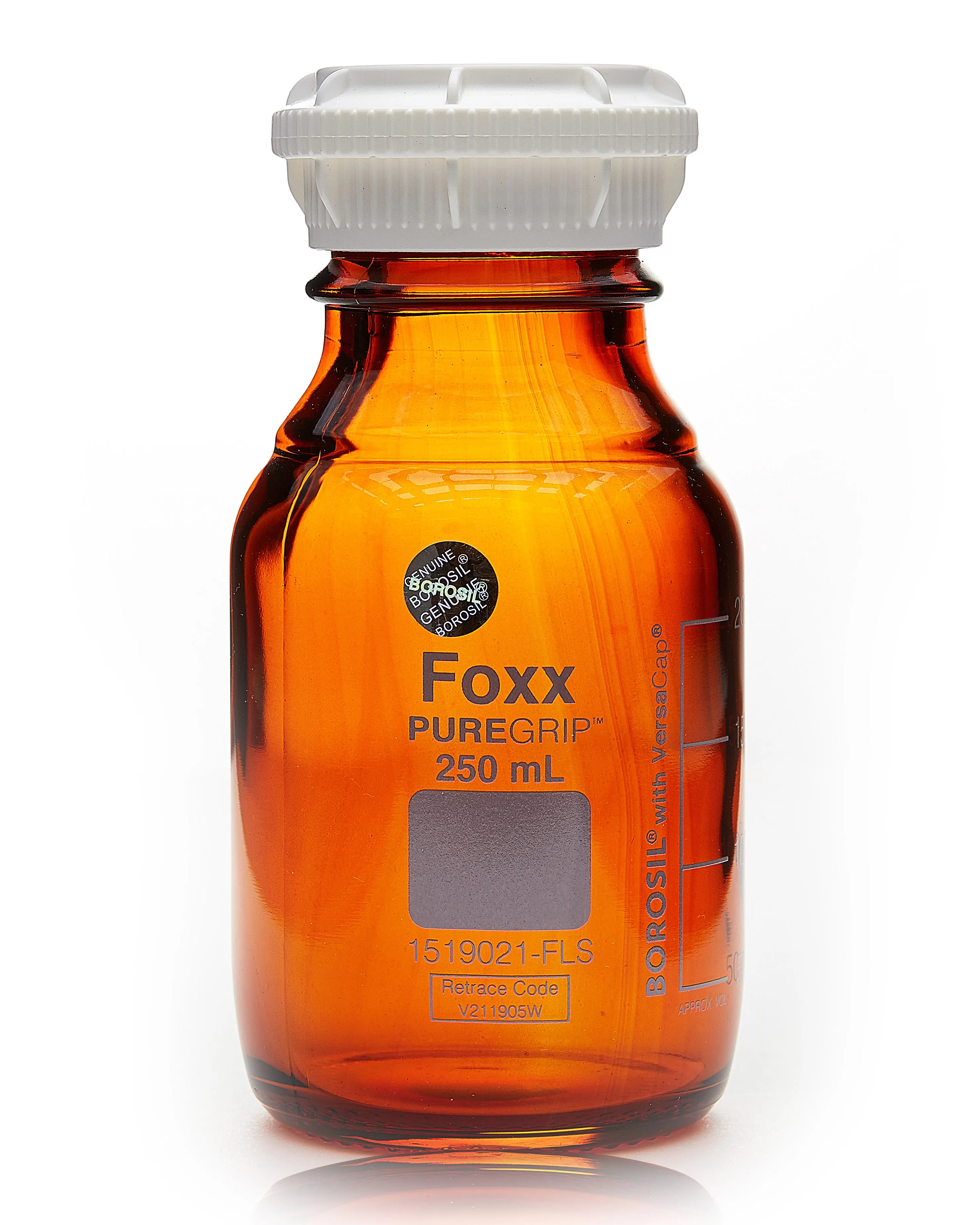 PUREgrip BOTTLES SCREW CAP AMBER 250 mL