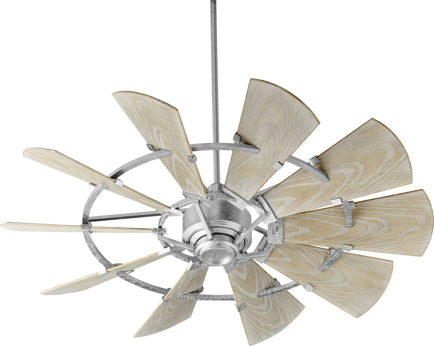 Quorum Windmill 195210-9 Patio Fan - Galvanized