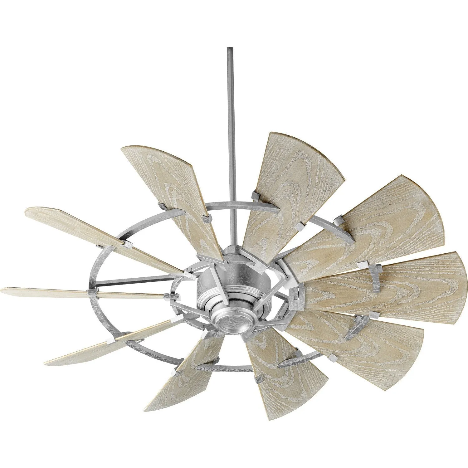 Quorum Windmill 195210-9 Patio Fan - Galvanized