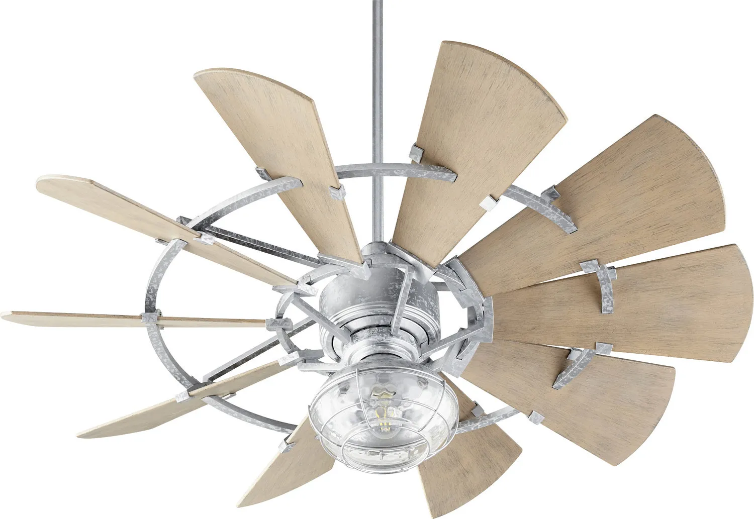 Quorum Windmill 195210-9 Patio Fan - Galvanized