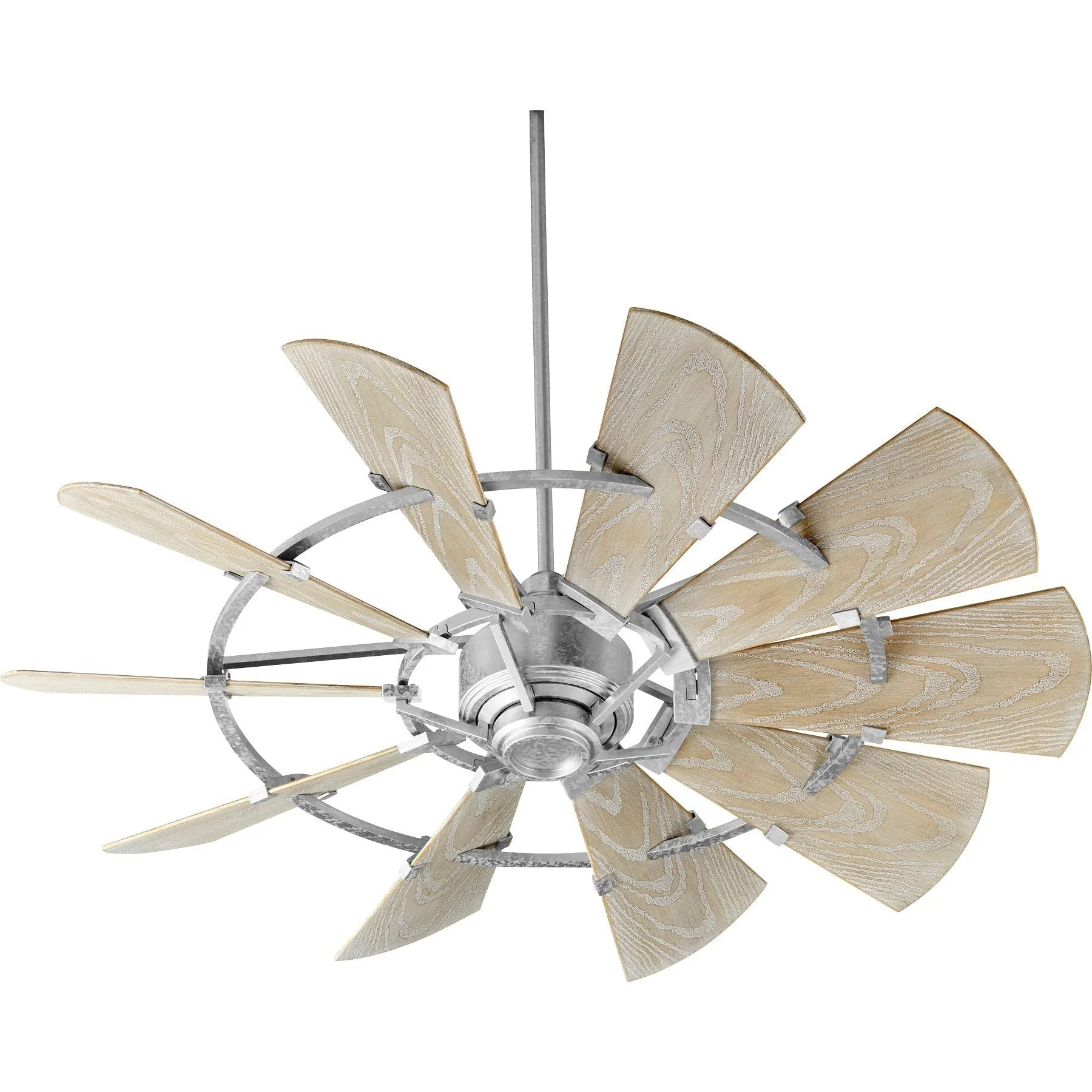 Quorum Windmill 195210-9 Patio Fan - Galvanized