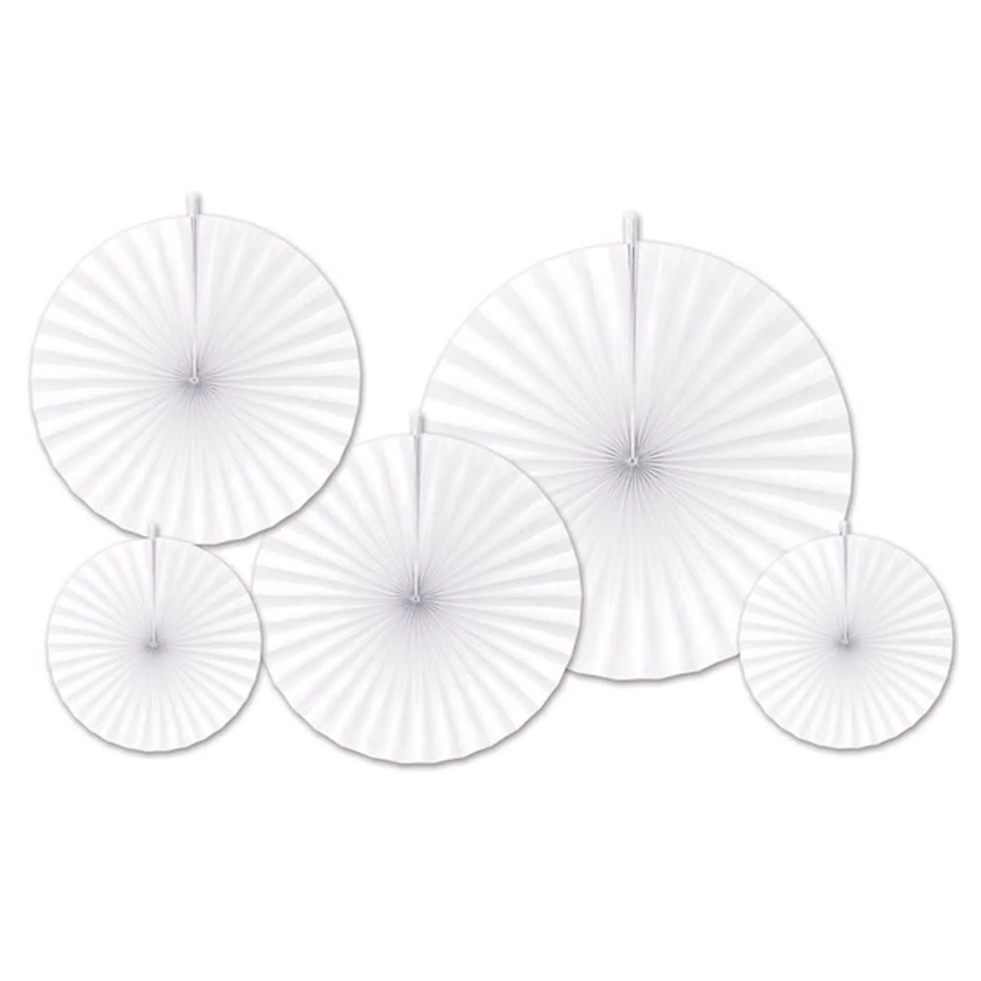 "Accordion Paper Fans - Pack Of 5"