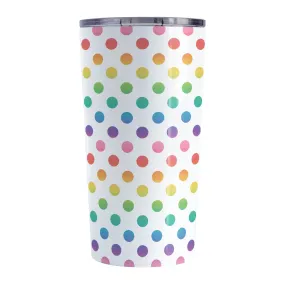 Rainbow Polka Dots Tumbler Cup