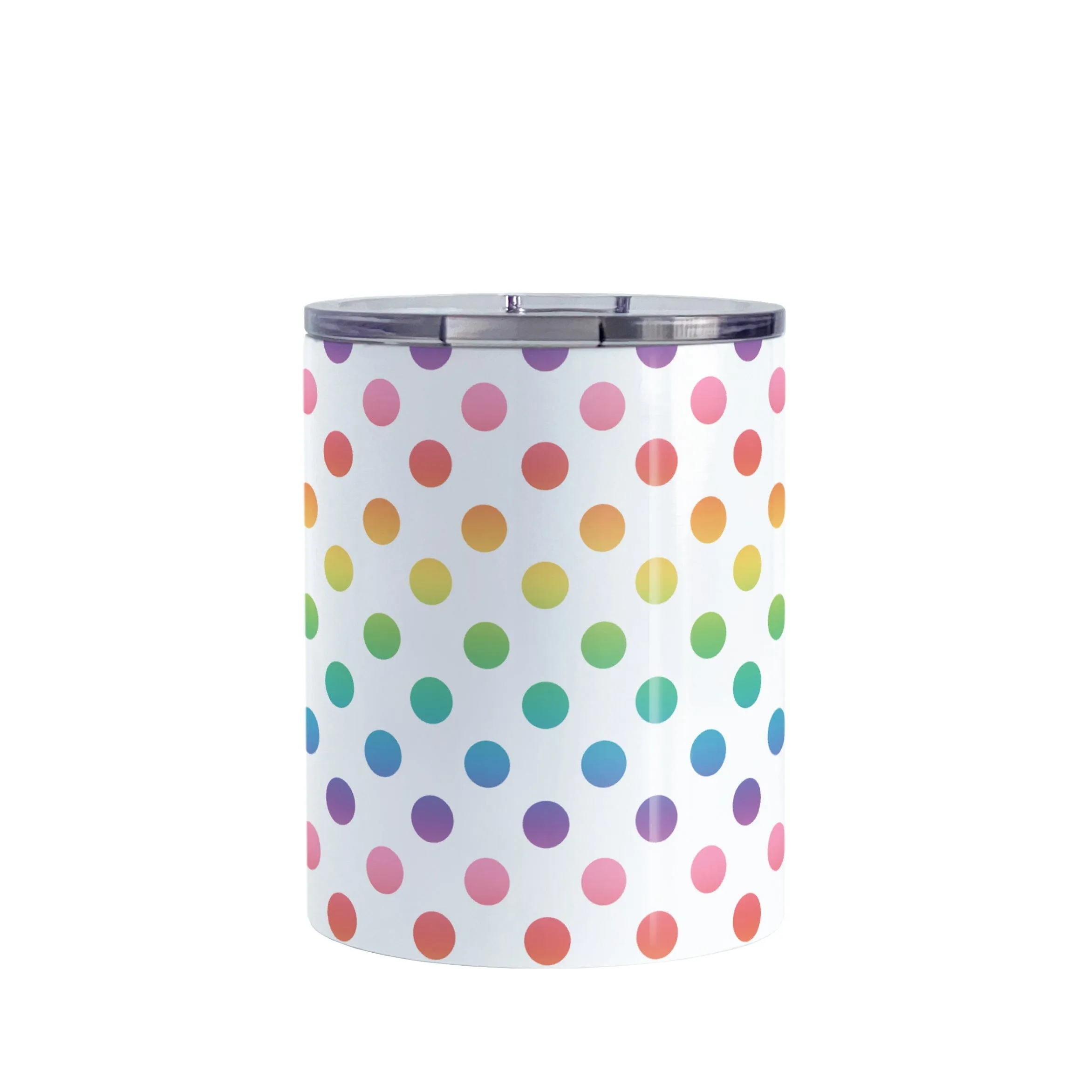 Rainbow Polka Dots Tumbler Cup