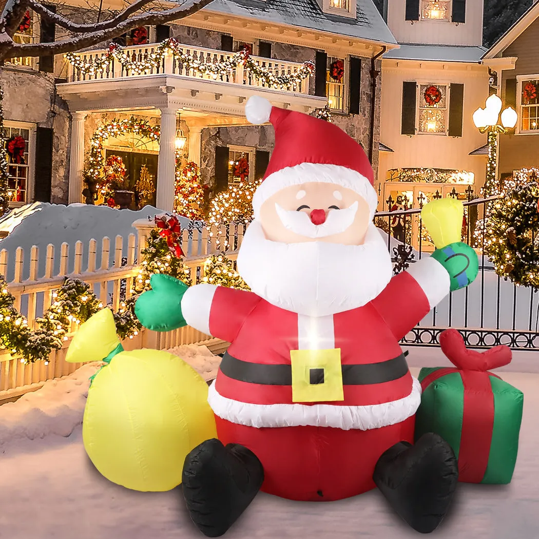 Santa Gift Christmas Inflatable Outdoor Xmas Decorations - 1.8M