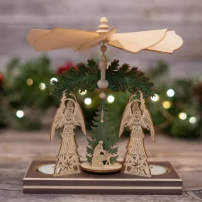 Spinning Table Top Tea Light Holder - Nativity