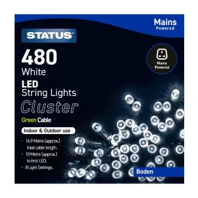 Status Boden 480 Cool White LED Indoor/Outdoor String Lights