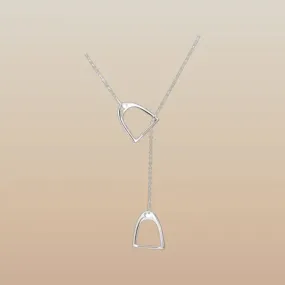 Sterling Silver Stirrup Chain Necklace