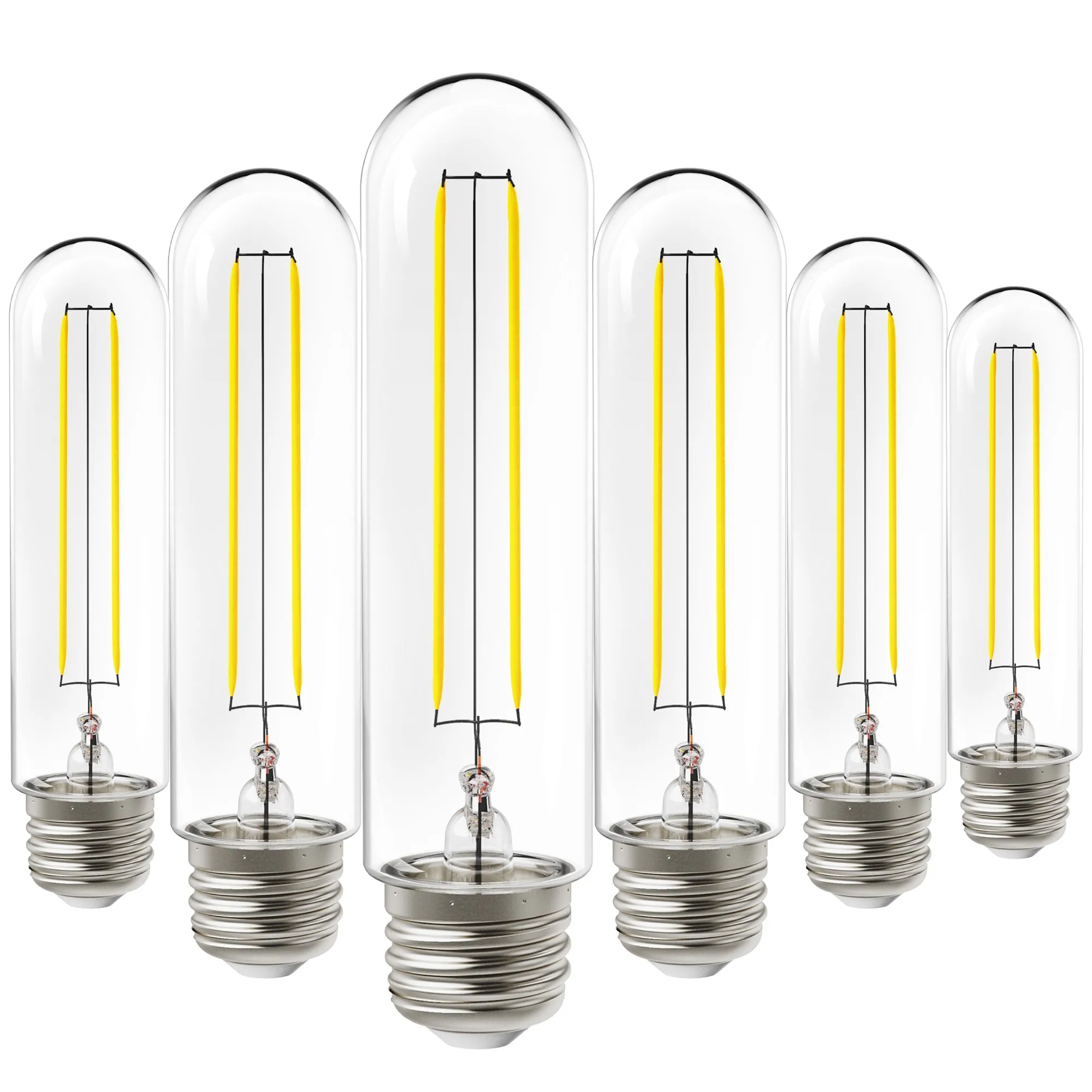 T10 LED Tubular Bulb, Dusk to Dawn, Filament, 450 Lumens