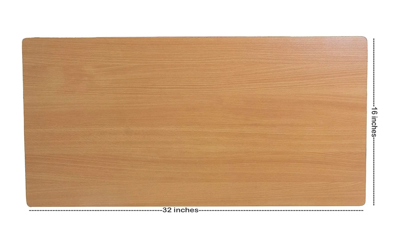 TABLE TOP 16x32 inches Engineered Wood Rectangle Shape Desk Top suitable for Wall Mounted Folding Brackets Office Study Table, Meeting/Conference Table, Standing Desk - Baverian Beez