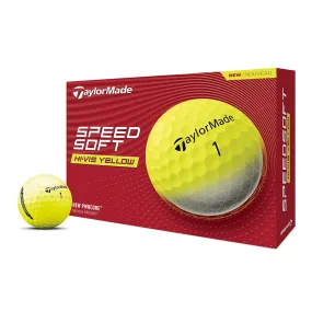 TaylorMade 2024 SpeedSoft Yellow Golf Balls (1 Dozen)