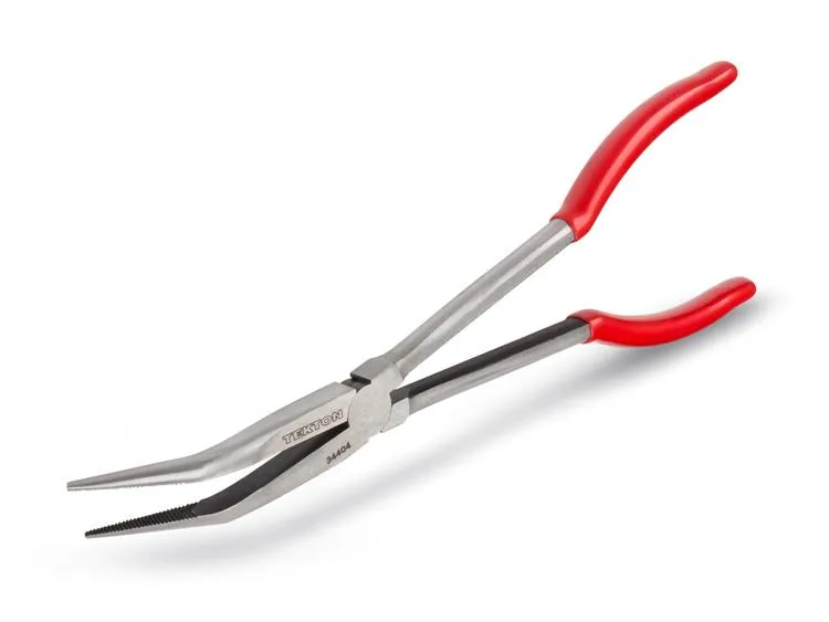 TEKTON 34404 11-Inch Long Reach 45-Degree Bent Long Nose Pliers