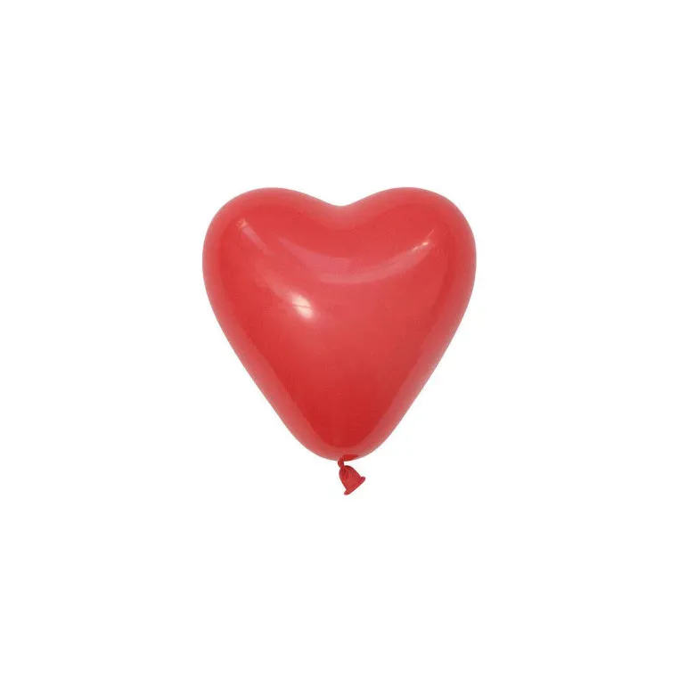 Tiny Heart Balloons - Red (5 Pack)