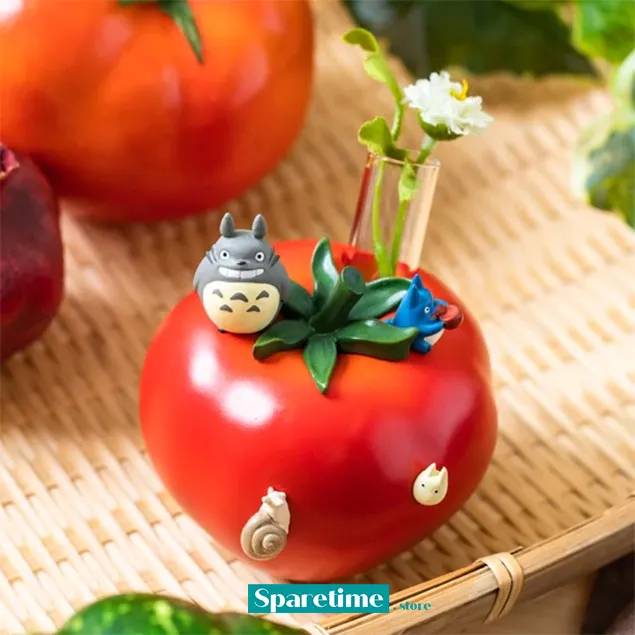 Totoro and Vegetable single vase - Tomato "My Neighbor Totoro", Benelic