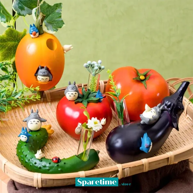 Totoro and Vegetable single vase - Tomato "My Neighbor Totoro", Benelic