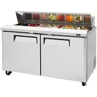 Turbo Air MST-48-N 48" Sandwich/Salad Prep Table w/ Refrigerated Base