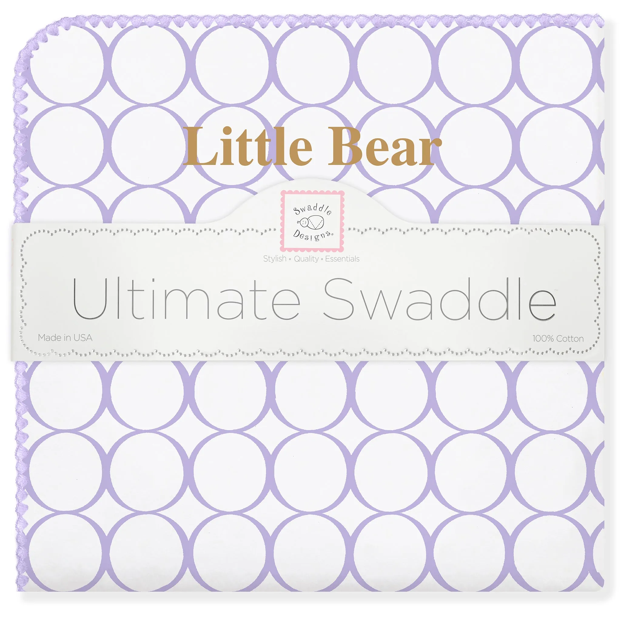 Ultimate Swaddle Blanket - Miles - Little Bear, Lavender