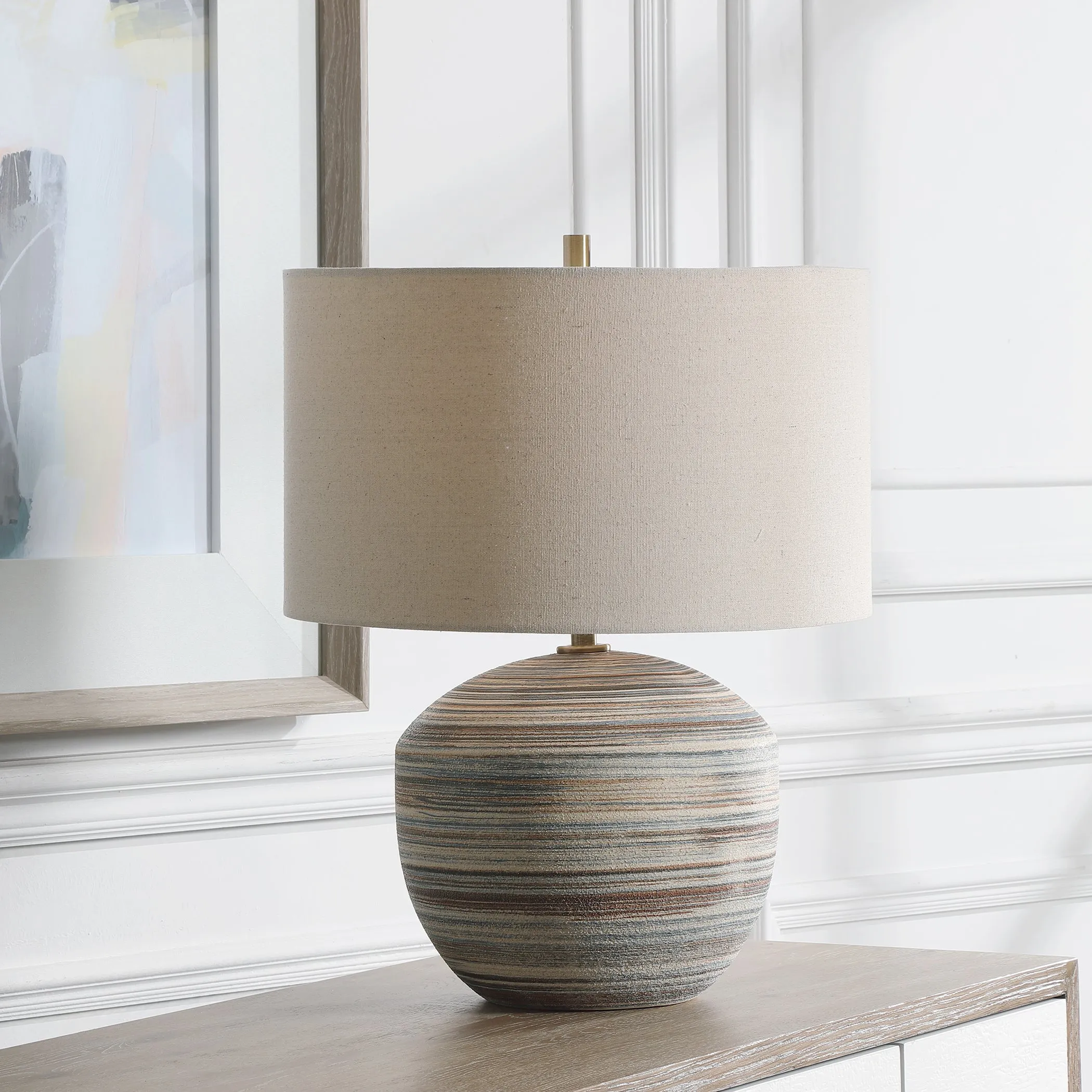 Uttermost Prospect Striped Accent Lamp