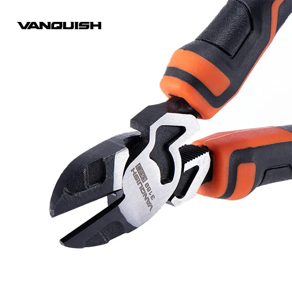 VANQUISH Premium | Heavy Duty | Professional High-Leverage Diamond Cut Pliers