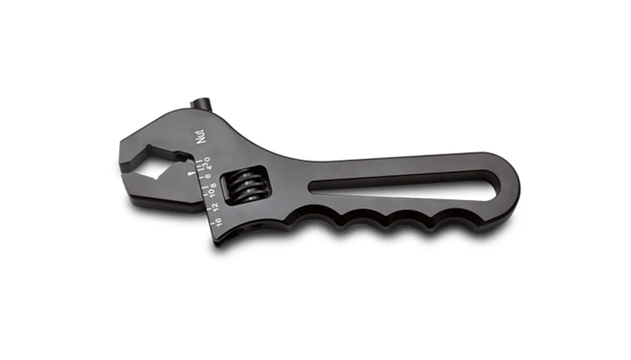 Vibrant Adjustable AN Wrench; -4AN to -16AN; Anodized Black - 20993