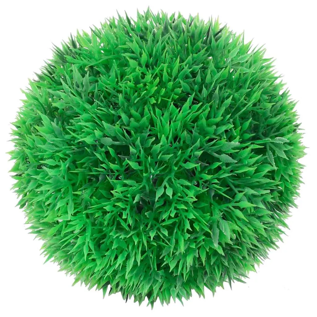 vidaXL Artificial Boxwood Balls with LED Lights 4 pcs Green 12 cm