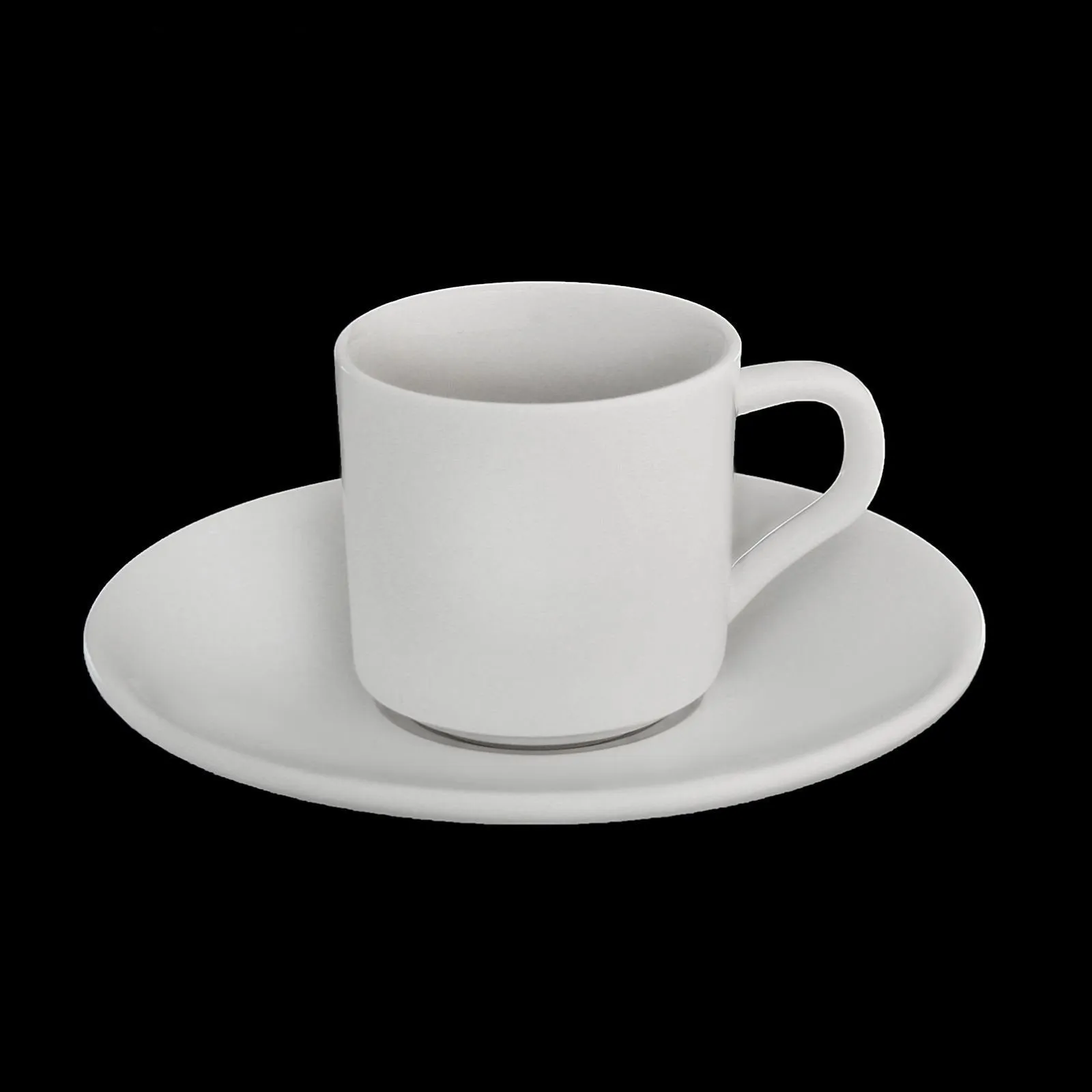 White 3 Oz | 90 Ml Coffee Cup & Saucer