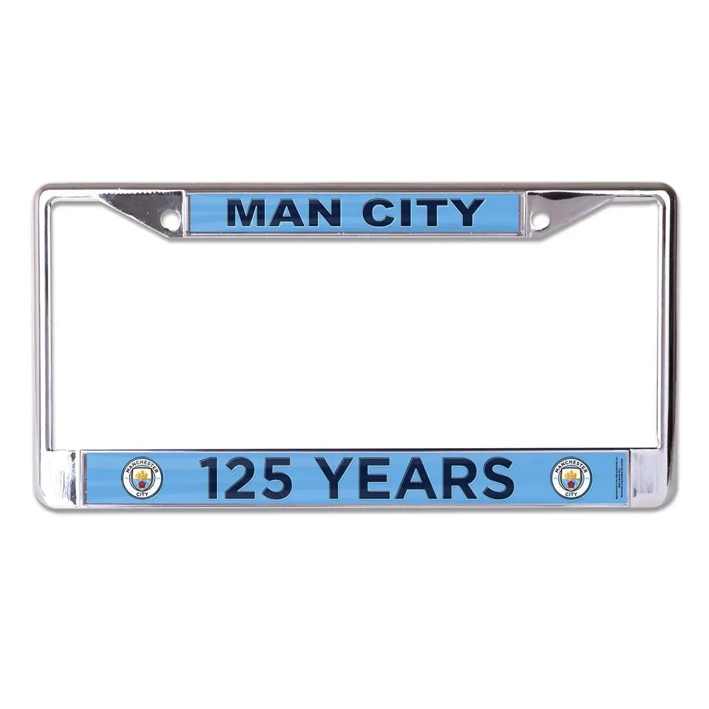 Wincraft Manchester City License Plate Frame - Chrome-Blue