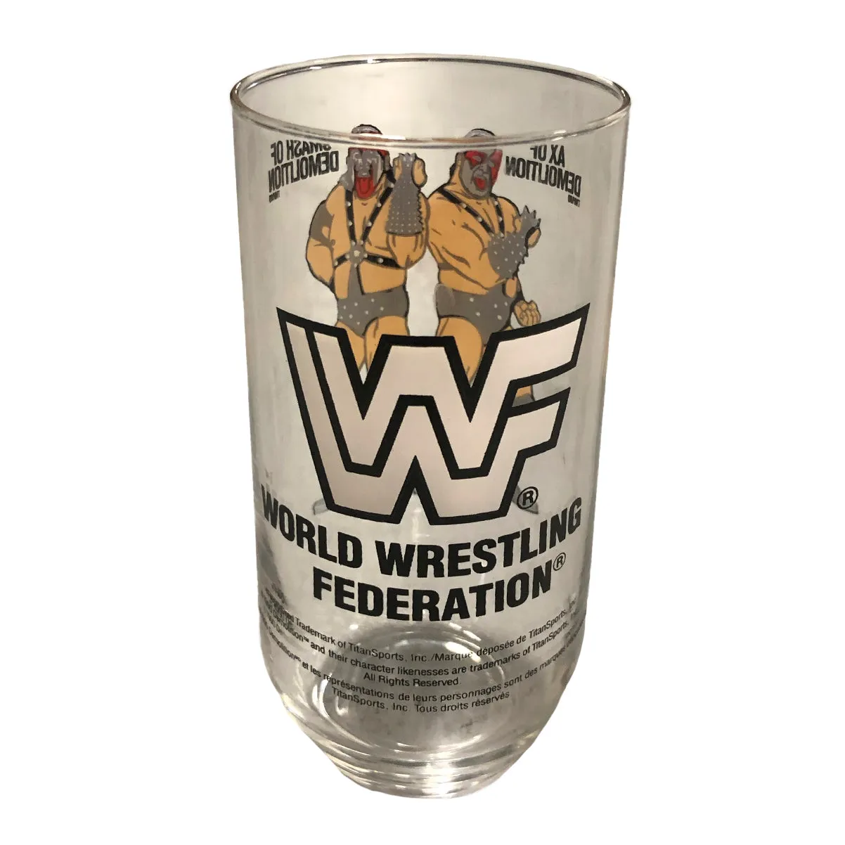 WWF 1990 Demolition Glass Cup