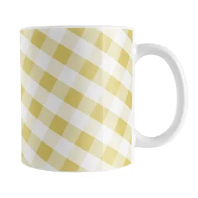 Yellow Gingham Mug