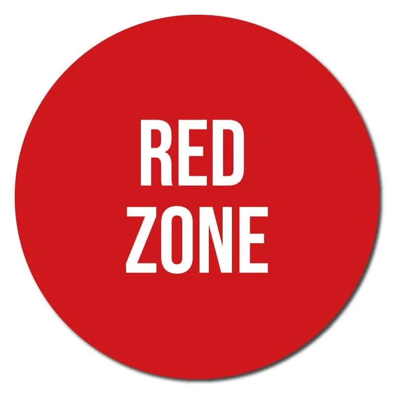 Zone Colours, Indoor Circle Floor Signage, 60cm Diameter