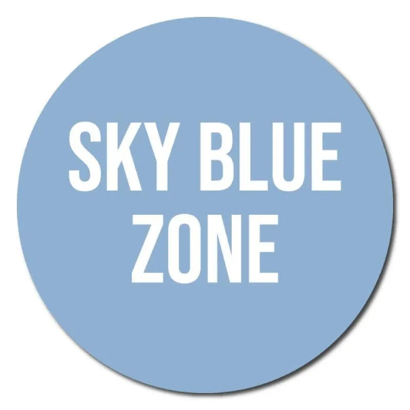 Zone Colours, Indoor Circle Floor Signage, 60cm Diameter