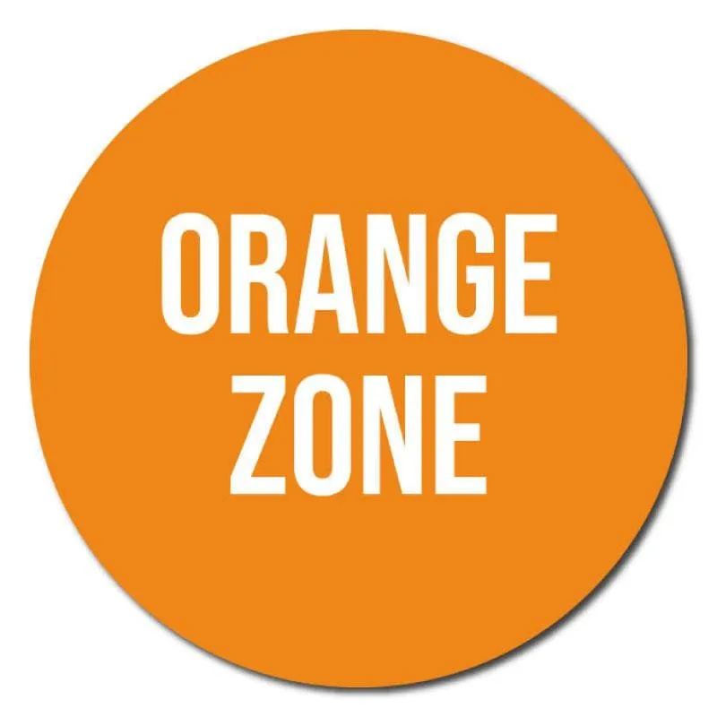 Zone Colours, Indoor Circle Floor Signage, 60cm Diameter